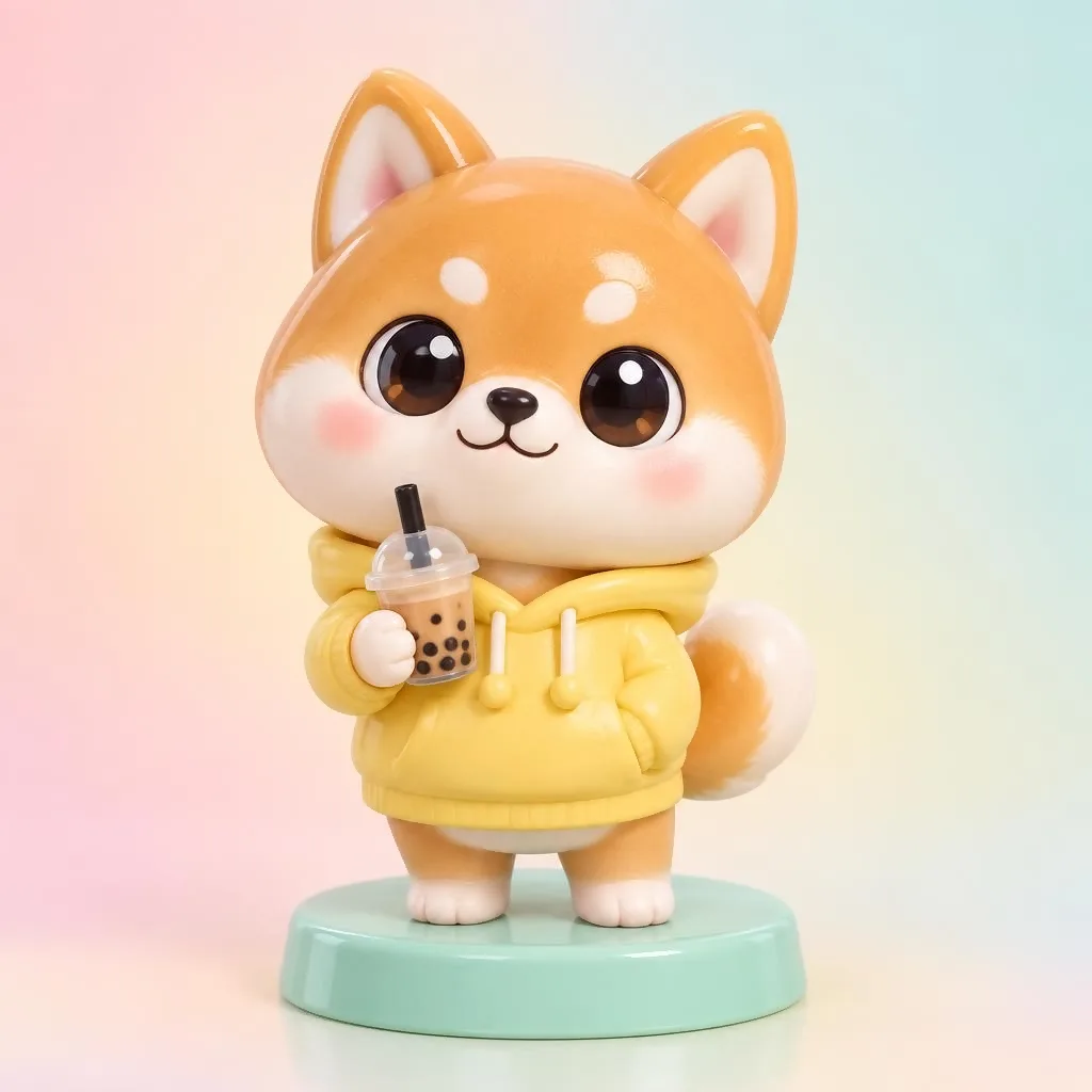 3Dちびキャラフィギュア風AI生成